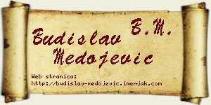 Budislav Medojević vizit kartica